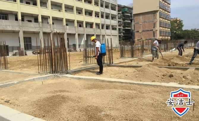 天台学校机关防治白蚁